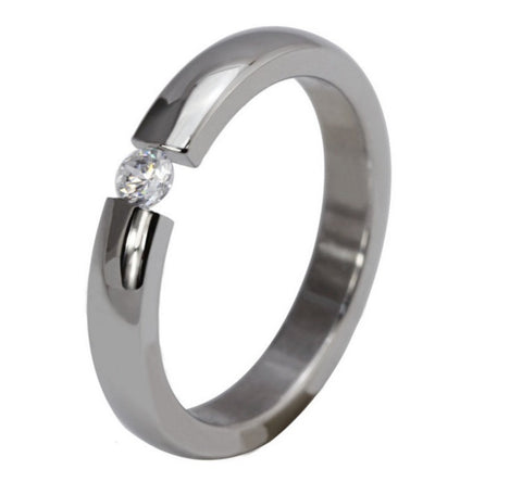 Stainless Steel Band with Stone